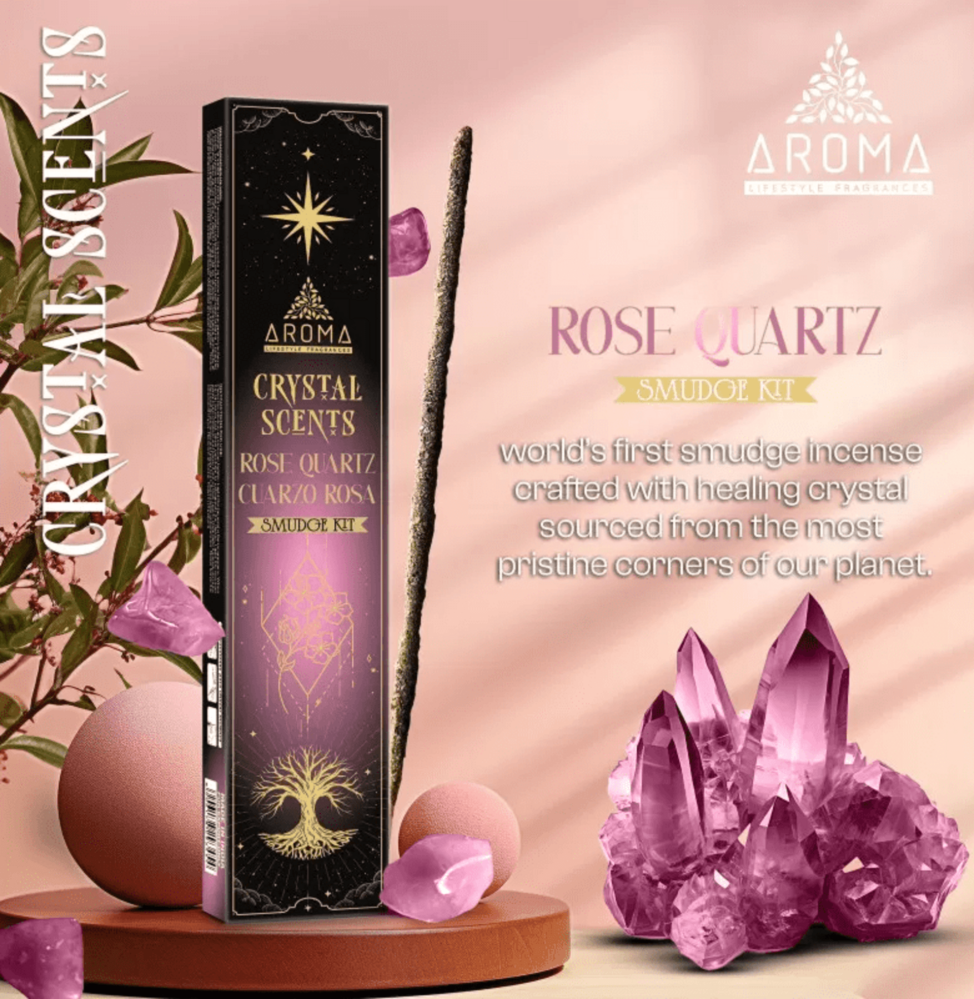 Incienso Cuarzo Rosa - 1